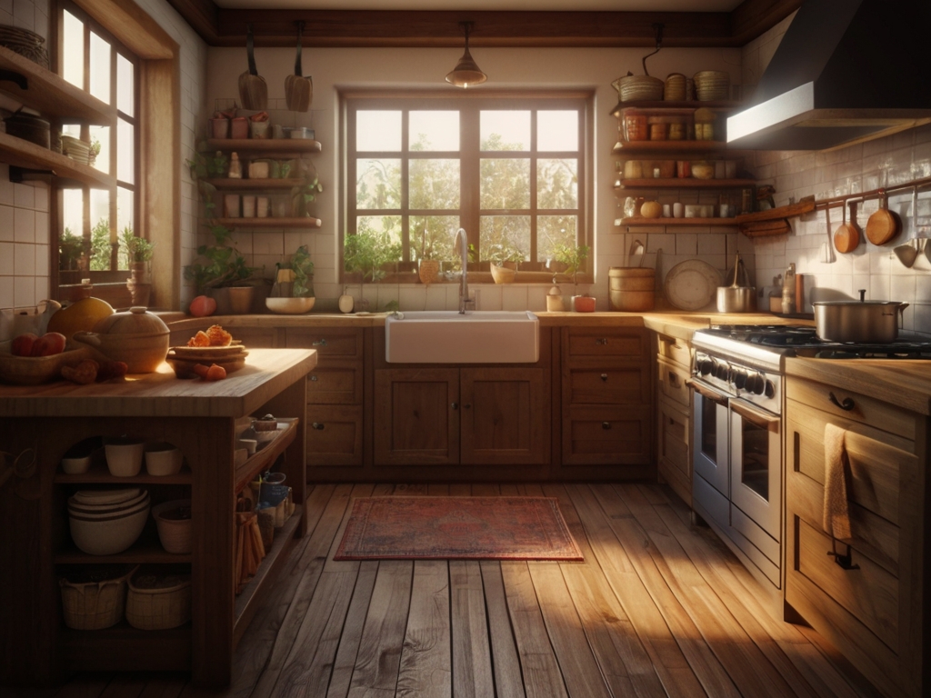 cozy+warm+kitchen